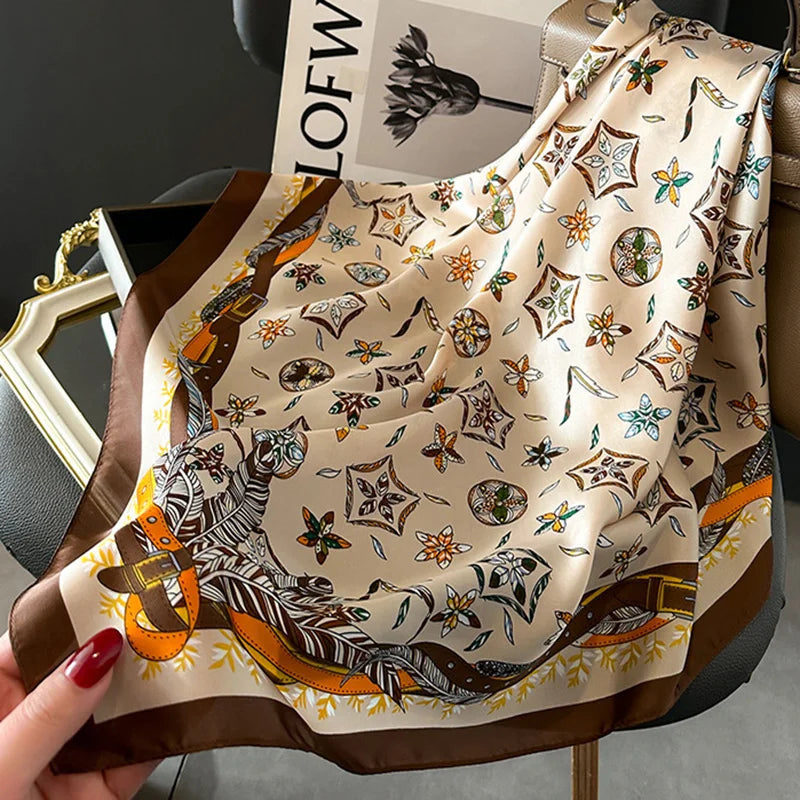 Novira - Luxe Silk Square Scarf