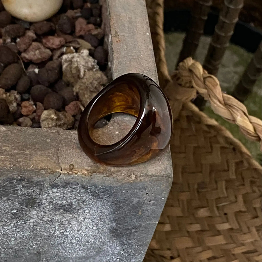 Novira- Amber Glow Statement Ring