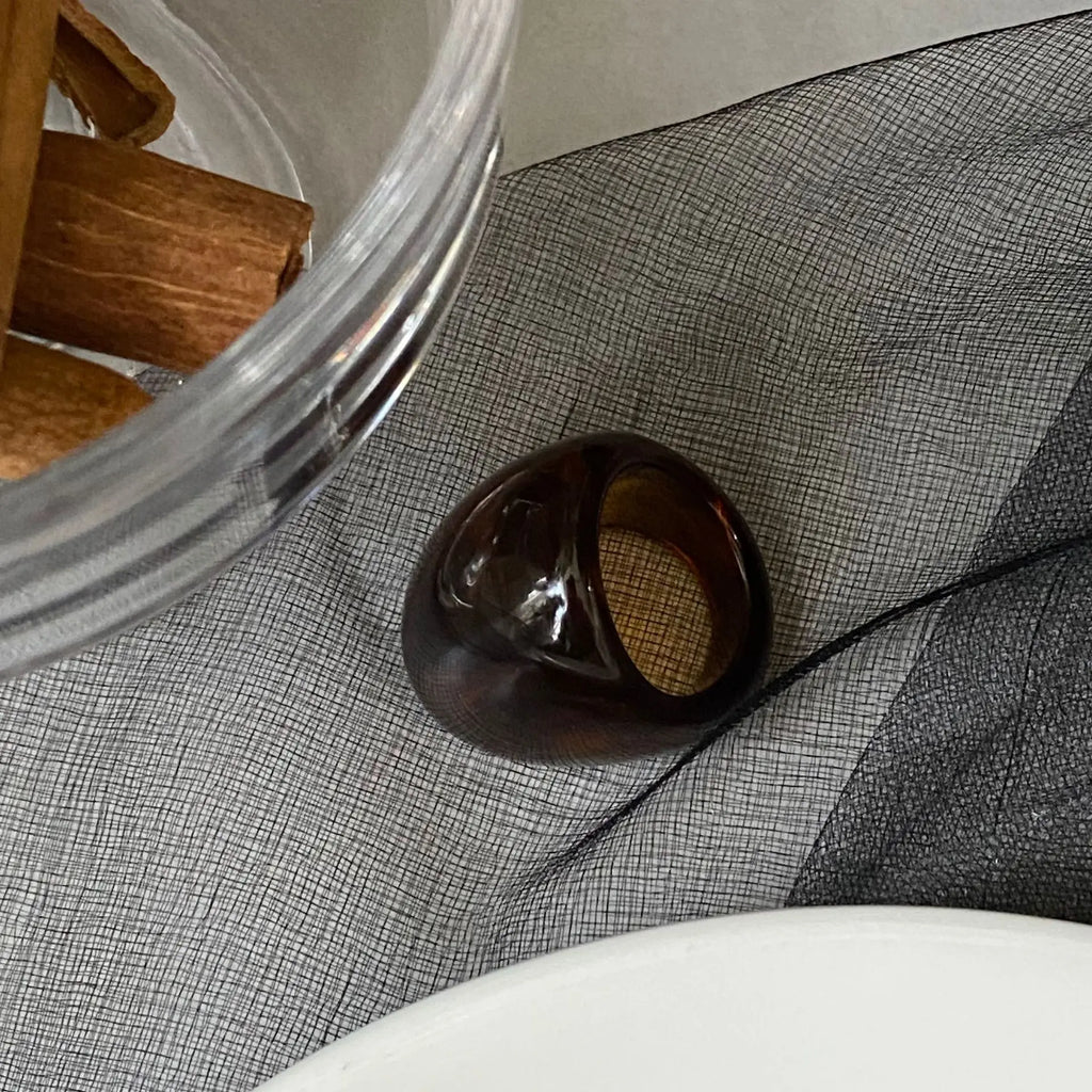 Novira- Amber Glow Statement Ring