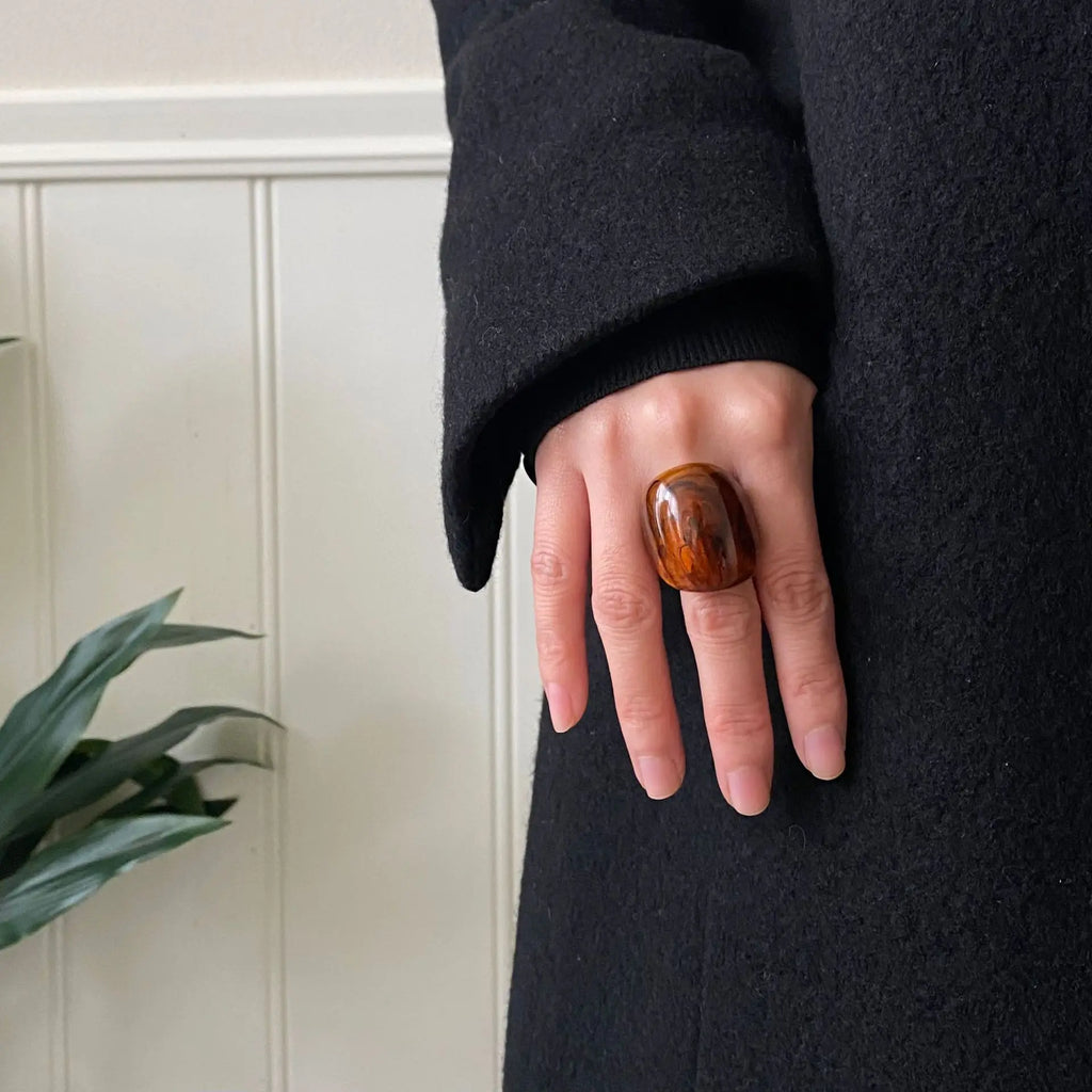 Novira- Amber Glow Statement Ring